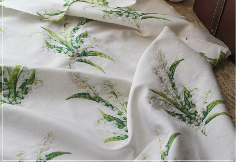 Bell Orchid Jacquard Fabric: Floral Dress/Upholstery Fabric (By The Meter)