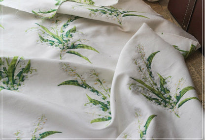 Bell Orchid Jacquard Fabric: Floral Dress/Upholstery Fabric (By The Meter)