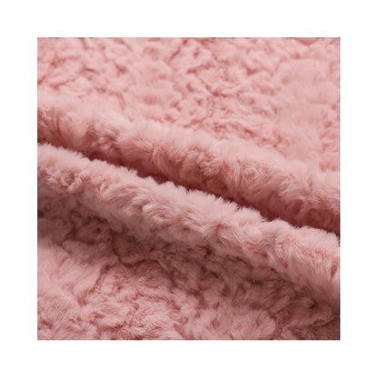 Tissu en fausse fourrure de lapin : polyester peluche pour la couture et les loisirs créatifs (160 cm de large)