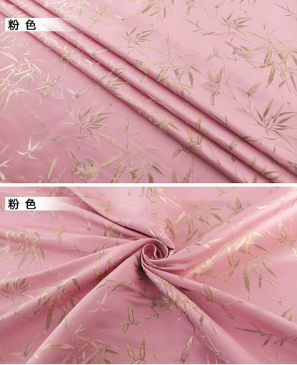 Tissu brocart de bambou : mélange soie-rayonne de 150 cm, pour ameublement de costumes