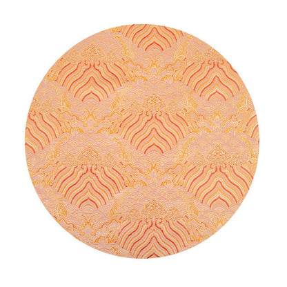 Sea Wave Brocade Fabric: Silk Rayon Jacquard, 59" Wide