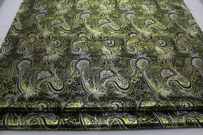 Tissu brocart satiné : revêtement floral, Cheongsam Qipao (largeur 29,5")