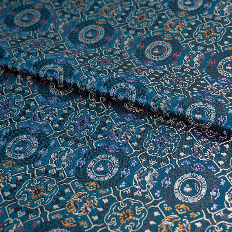 Tissu de brocart de soie Song Dunhuang : Matière pour robe tibétaine Cheongsam