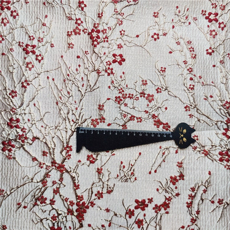Gold Thread Jacquard Fabric: 3D Summer Leaves Upholstery, Prom Dress Sewing Fabric