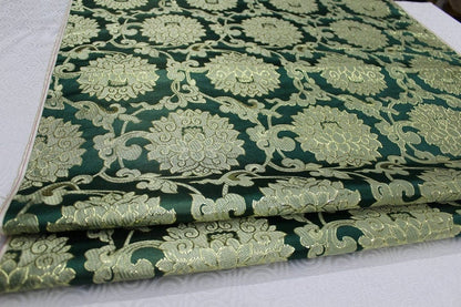 Floral Jacquard Brocade Fabric: Chinese Mongolian Style (29.5" Wide)