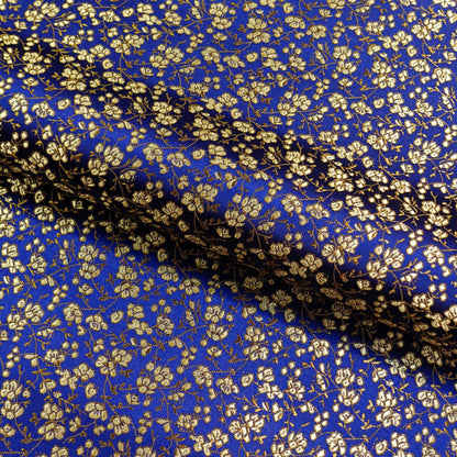 Floral Silk Brocade Fabric: 45"W Upholstery, Costume, Decor - By The Meter