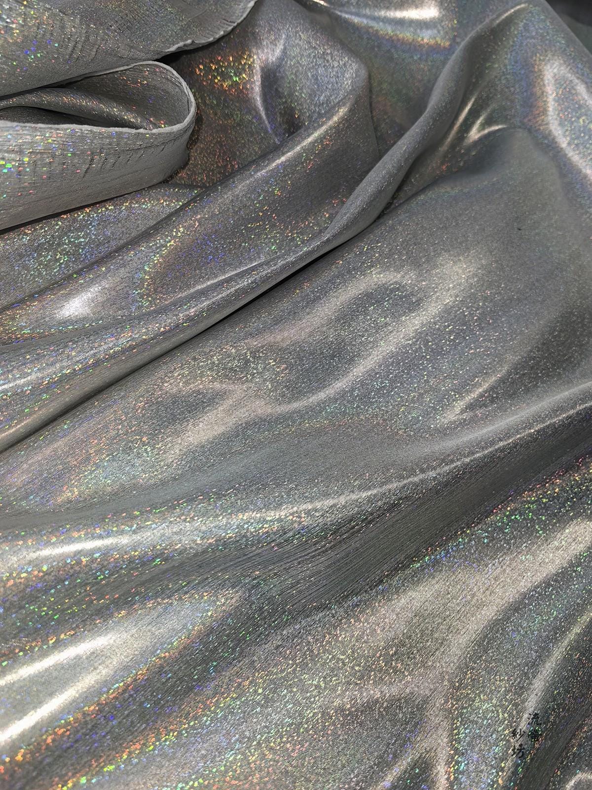 Tissu organza scintillant Space Galaxy : 150 cm de large, matériau de couture pour créateur