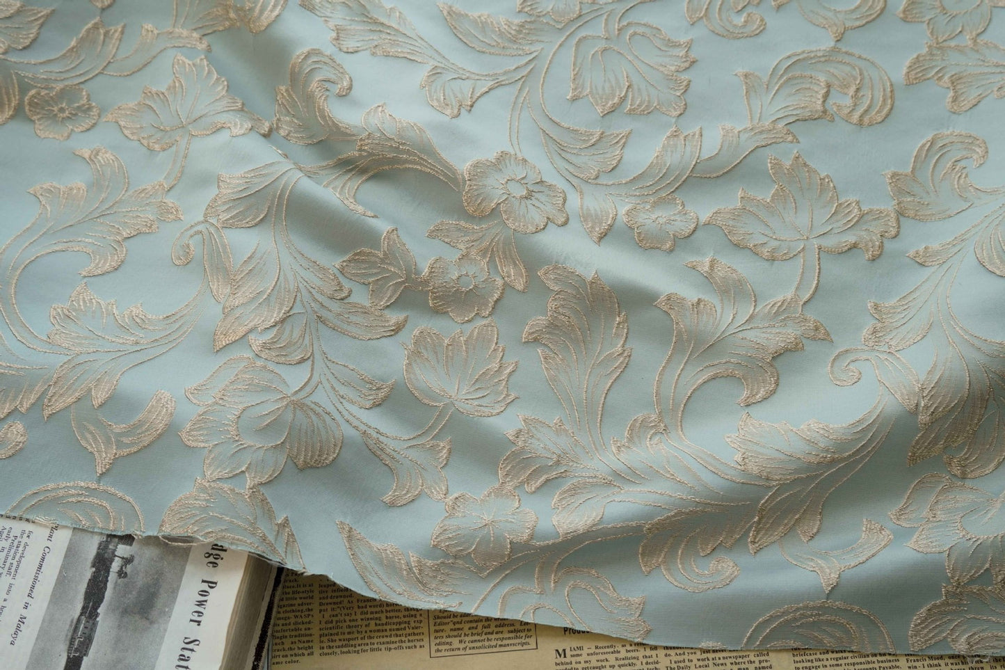 Palace Style Brocade Jacquard Fabric: 56"W Damask Upholstery