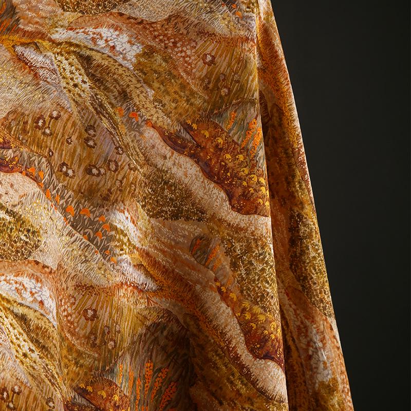 Floral Tencel Ramie Fabric: Dressmaking Sewing Material (59" Wide)