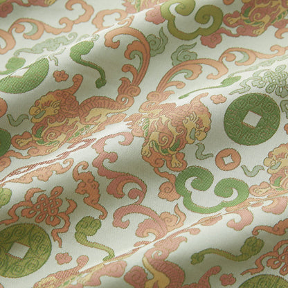 59"W Silk Brocade Fabric: Emperor Robe Cheongsam Material