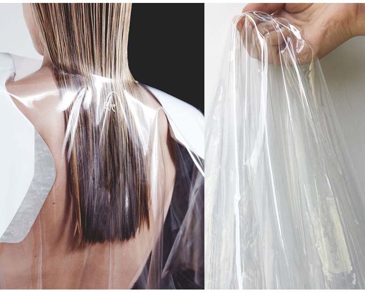 Tissu TPU transparent : matériau imperméable pour imperméable, largeur 54 pouces