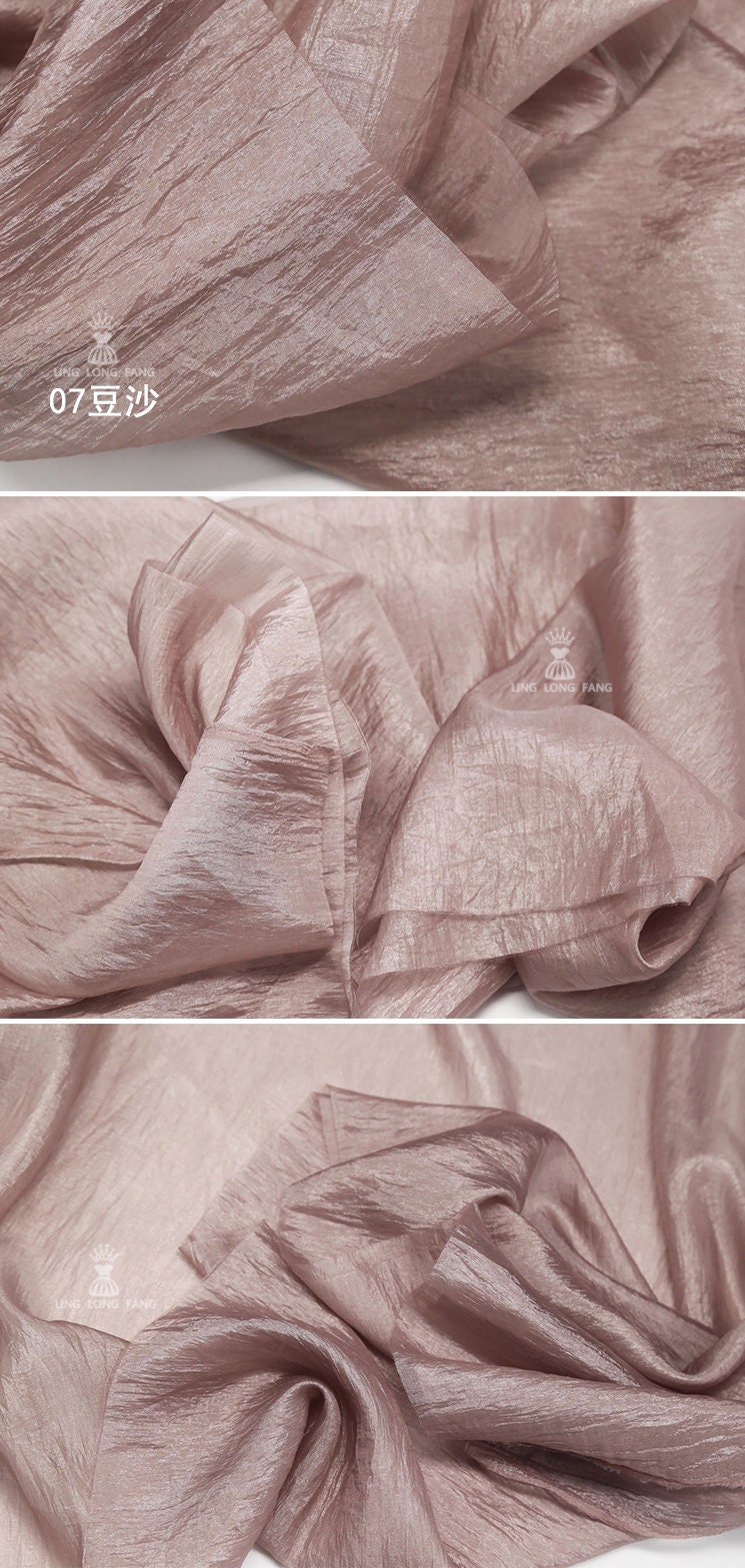 Shiny Rayon Fabric: Lightweight Pearlescent Material, 59" Wide