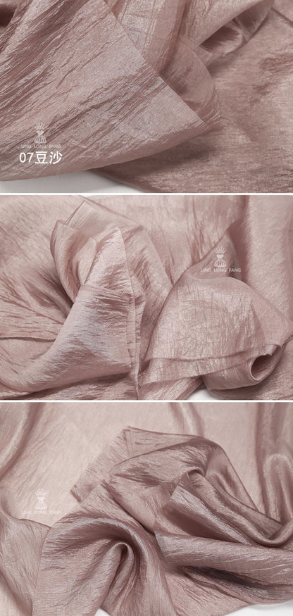 Shiny Rayon Fabric: Lightweight Pearlescent Material, 59" Wide