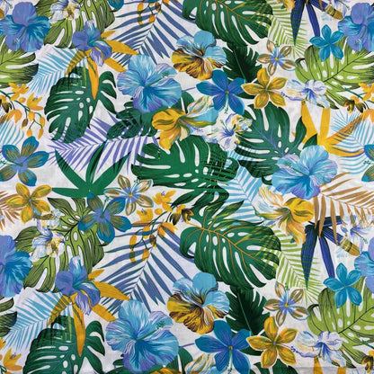 Tropical Floral Cotton Fabric: Sewing, Quilting, Upholstery (58"W)