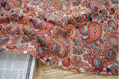 Palace Paisley Jacquard Fabric: Autumn Upholstery & Sewing, 59"W