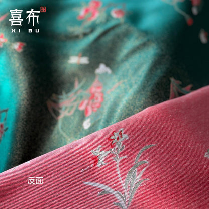 Gilded Orchid Brocade Fabric ��� Song Jin Silk, Traditional Chinese T
