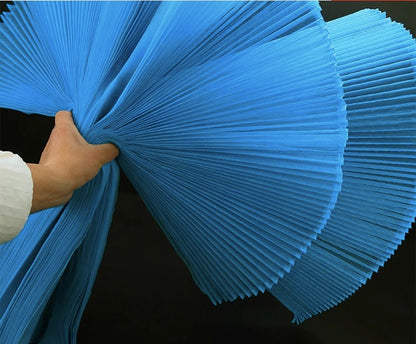 Pleated Organza Fabric: 63" Wide Stiff Designer Material