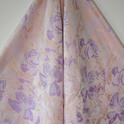 Tissu jacquard à motif floral : Damas rétro palais, 147 cm de large