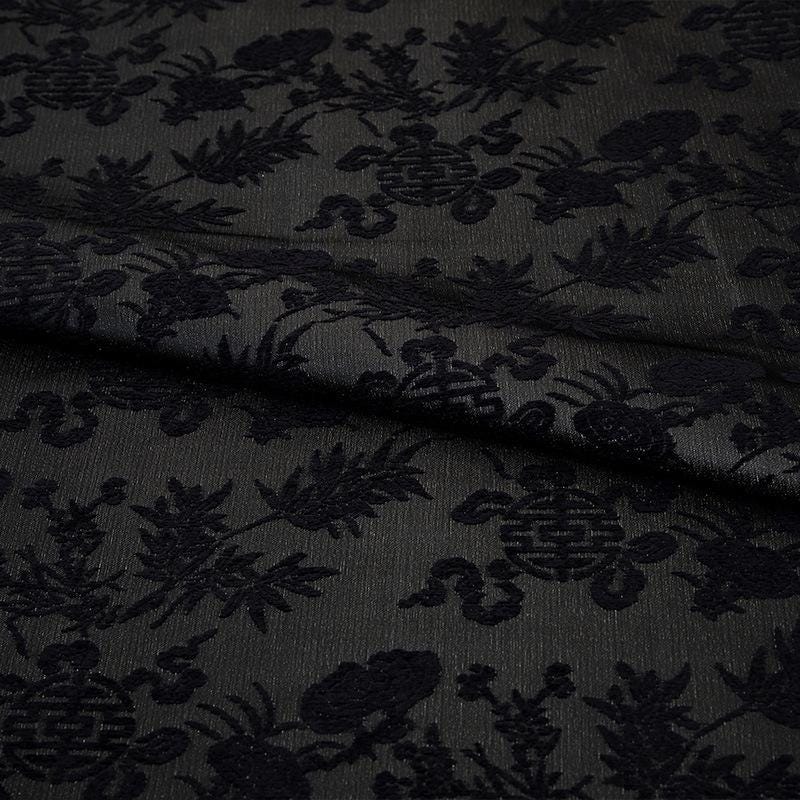 Colorful Gourd Silk Brocade Fabric: 55" Wide, Costume & Decor