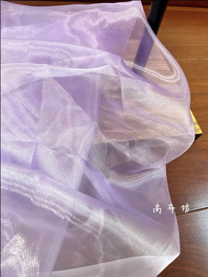 Gradient Organza Fabric: Colorful Wedding Dress Net Yarn, 59"W