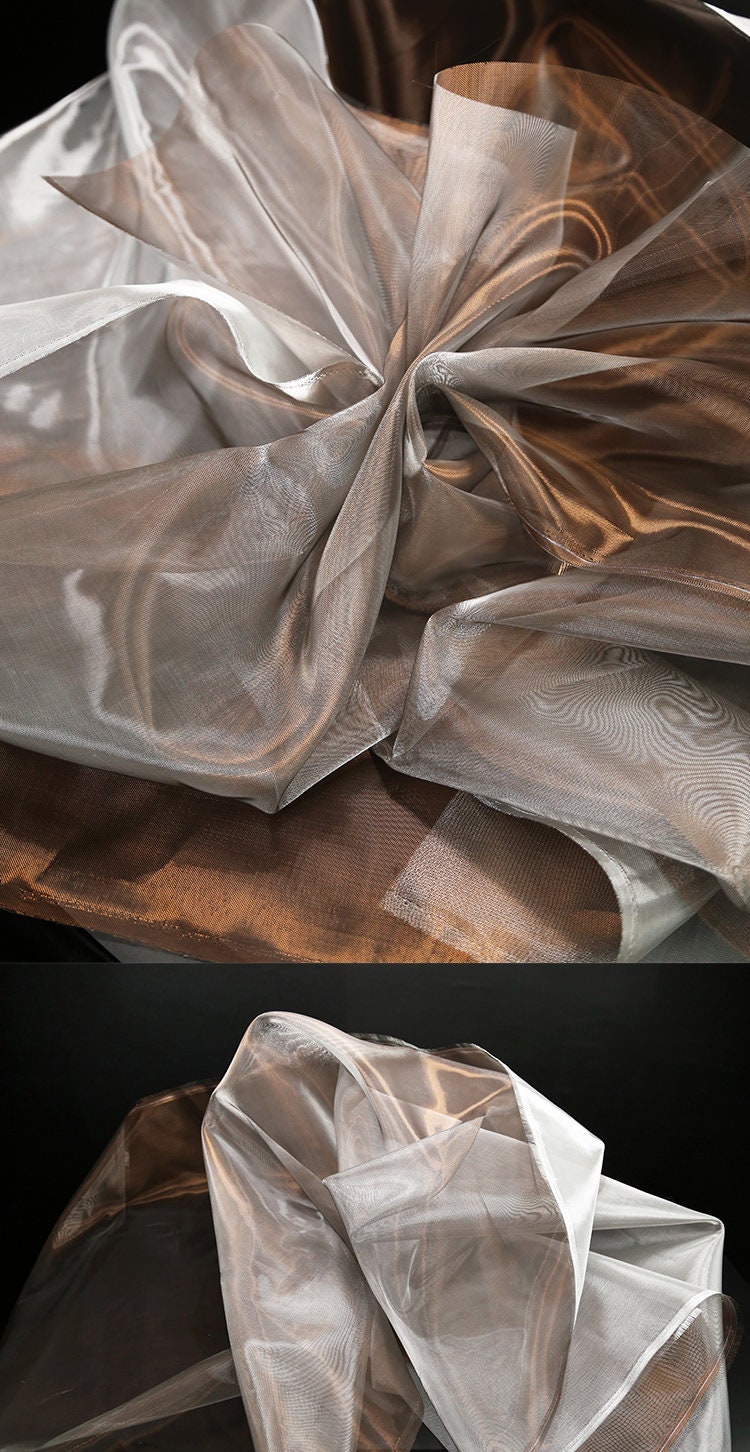 Metallic Two-Tone Stiff Organza Fabric - 54" Wide - Designer Crafts