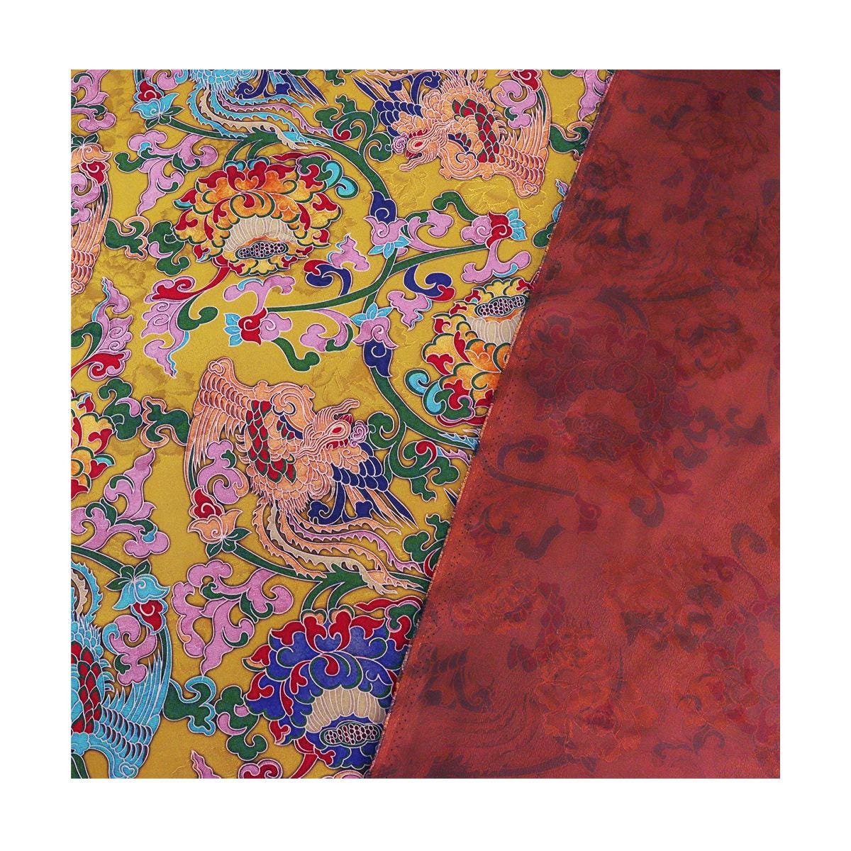 Satin Tea Silk Fabric: 59"W Gambiered Canton Gauze