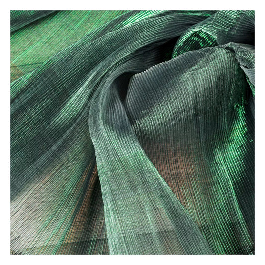 Pleated Hard Mesh Organza Fabric, 55" Wide, Stiff Texture