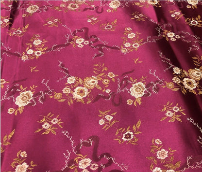 Peony Flower Brocade Fabric: 45" Wide Rayon Chinese Fabric