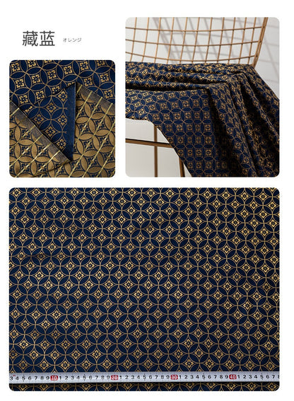 Tissu brocart de soie jacquard : tissu en rayonne de style chinois, largeur 150 cm