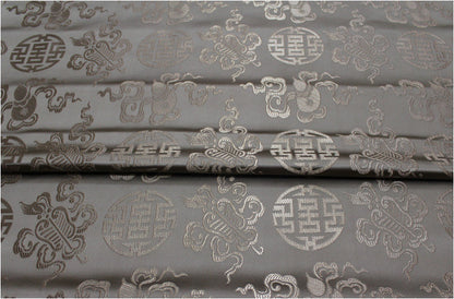 Chinese Brocade Fabric: Jacquard Silk Rayon Blend, Mongolian Gown Fabric