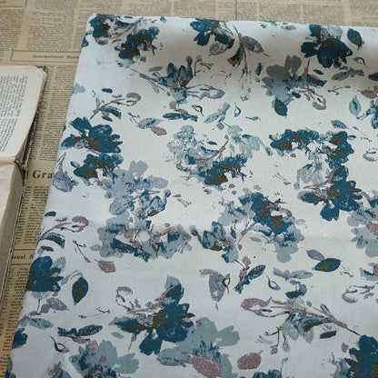 Tissu jacquard à motif floral : 168 cm de large, style Splash Ink, pour l’ameublement et la couture