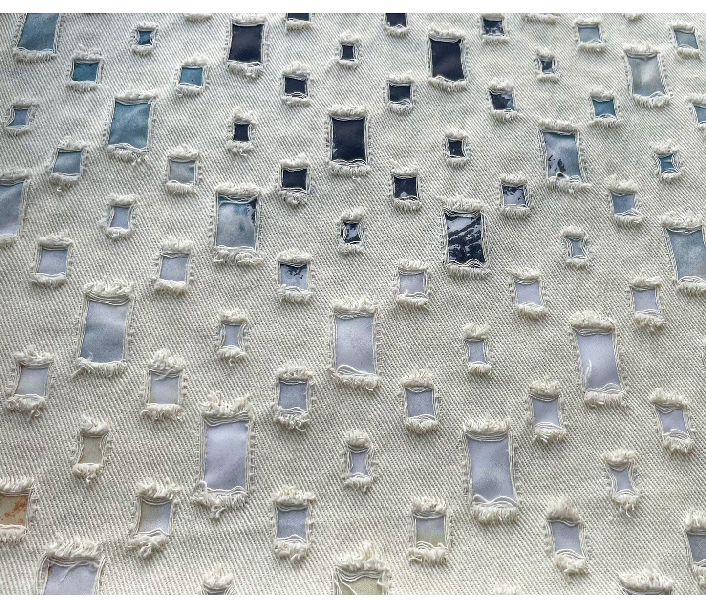 Jacquard Weave Denim Fabric: 3D Cotton for Sewing, Quilting, Upholstery, 57"Wide