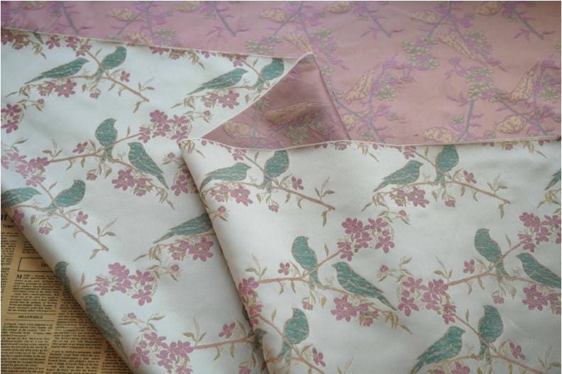 Mandarin Duck Jacquard Fabric: Chinese Style Upholstery, Costume, Drapery (59"W By 1 Meter)
