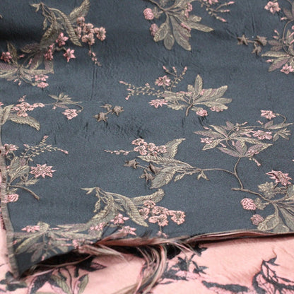 Metallic Brocade Fabric: Damask Jacquard Satin, 57" Wide
