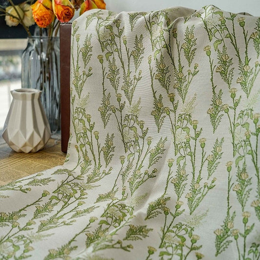 Tissu jacquard à motif floral : mélange de rayonne 3D, largeur 165 cm, vendu au mètre