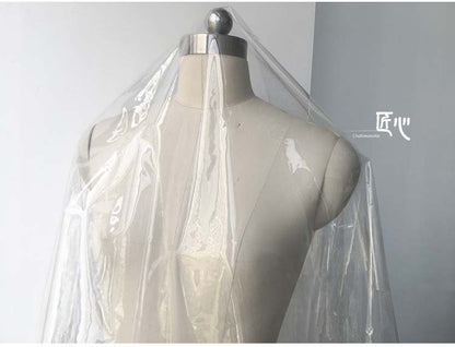 Tissu TPU transparent : matériau imperméable pour imperméable, largeur 54 pouces
