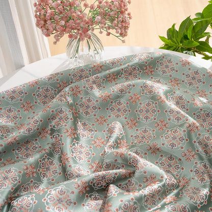 Jacquard Tibetan Brocade Fabric: High-Density Hanfu Vest Material