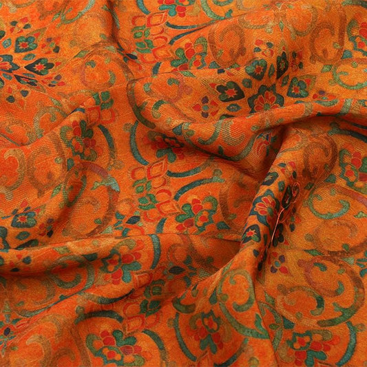 Chinese Geometric Baoxiang Pattern Shimmer Brocade Fabric ��� Shiny Floral Material for Cheongsam & D
