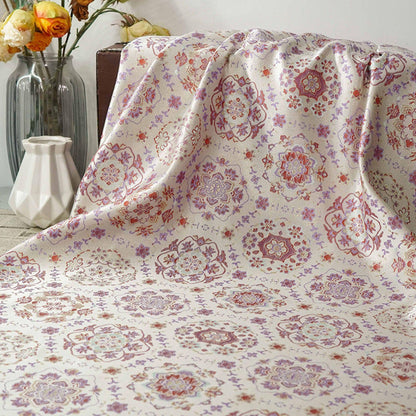 Tissu brocart floral bleu ciel : Jacquard à fil d'or, couture Cheongsam Hanfu