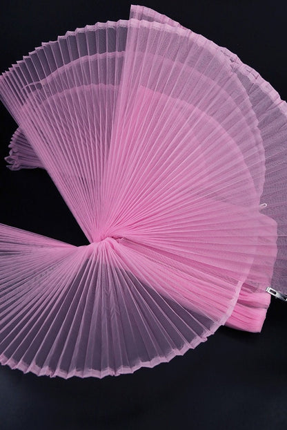 Pleated Organza Fabric: 63" Wide Stiff Designer Material