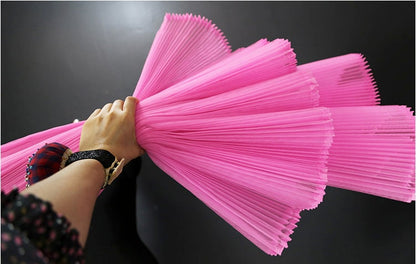 Pleated Tulle Fabric: 63" Wide Stiff Texture Wedding Gown Fabric