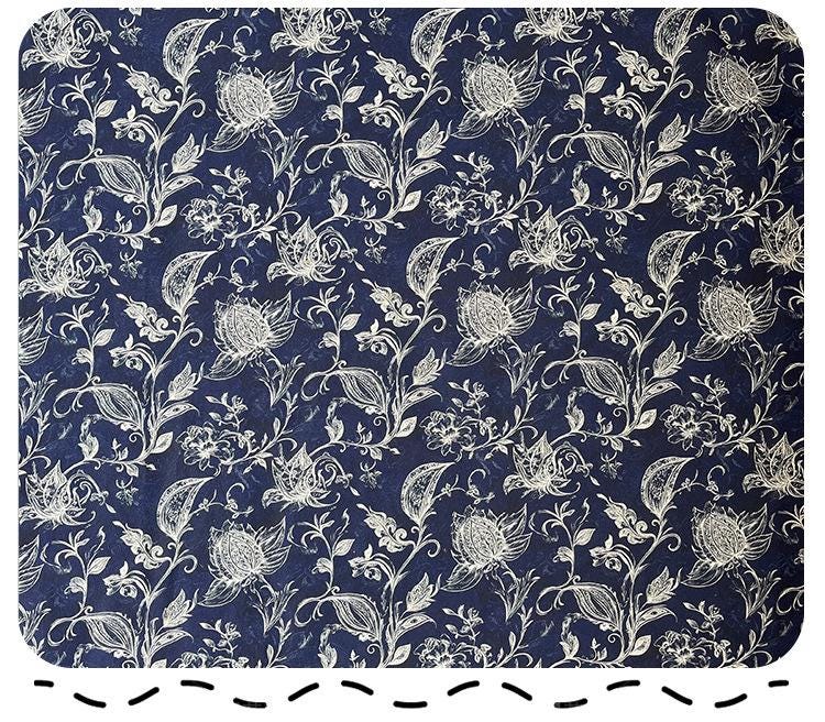 Hand Printed Cotton Sewing Fabric: Indian Dressmaking Material