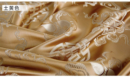 Brocade Fabric: Mongolian Style Tibetan Robe Decor, Eight Immortals Design