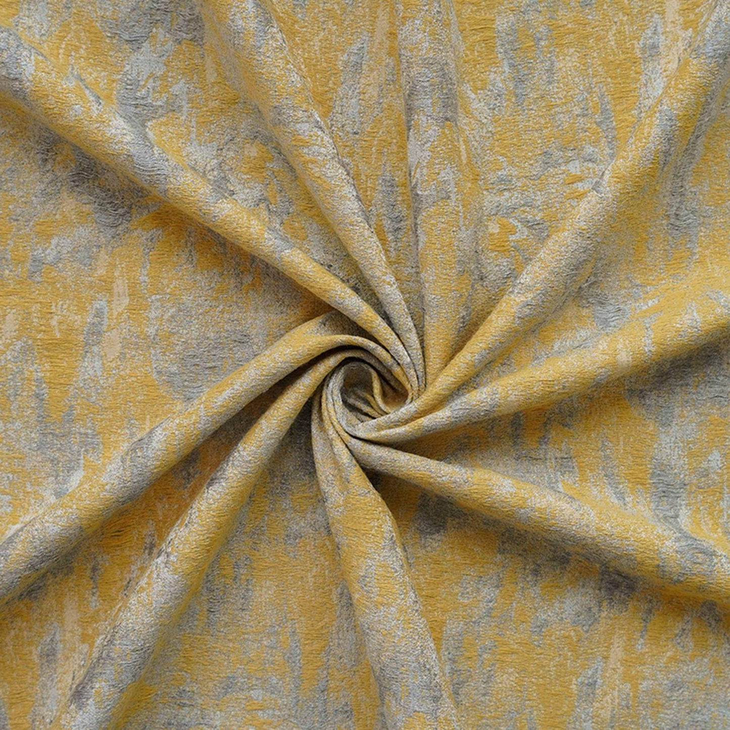 Gold Thread Jacquard Fabric: 3D Oil Painting Texture, 54" Wide
