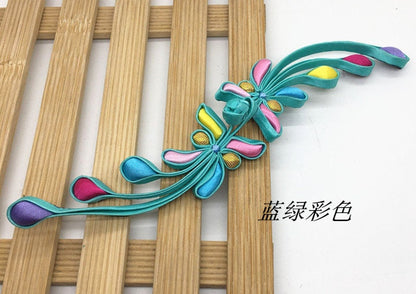 Large Elegant Sewing Fasteners Phoenix tail knotting decorative knots Cheongsam Frogging Button