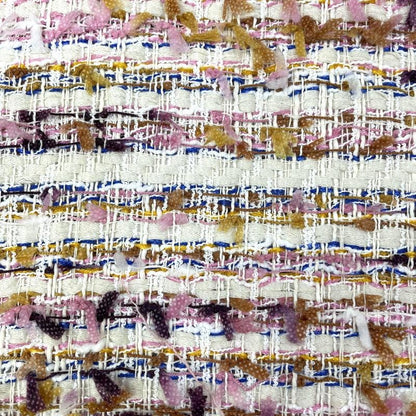 Coarse Woven Tweed Fabric: Sequin Sparkle Fashion Material (59"W By 1 Meter)