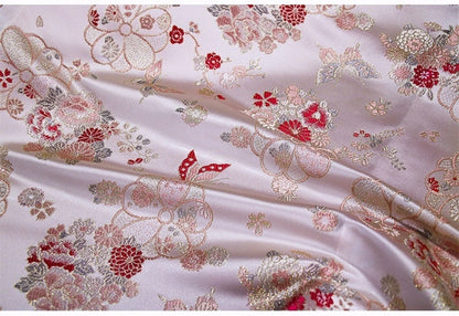 Butterfly Brocade Fabric: 57���W Silk Rayon Jacquard