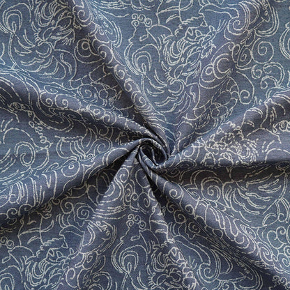 Jacquard Denim Fabric: 3D Reverse Design, Upholstery Sewing Material, 52"