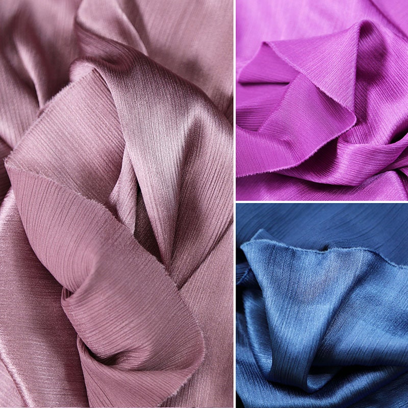 Tissu satiné brillant : texture douce, largeur 140 cm, pour costumes et décoration