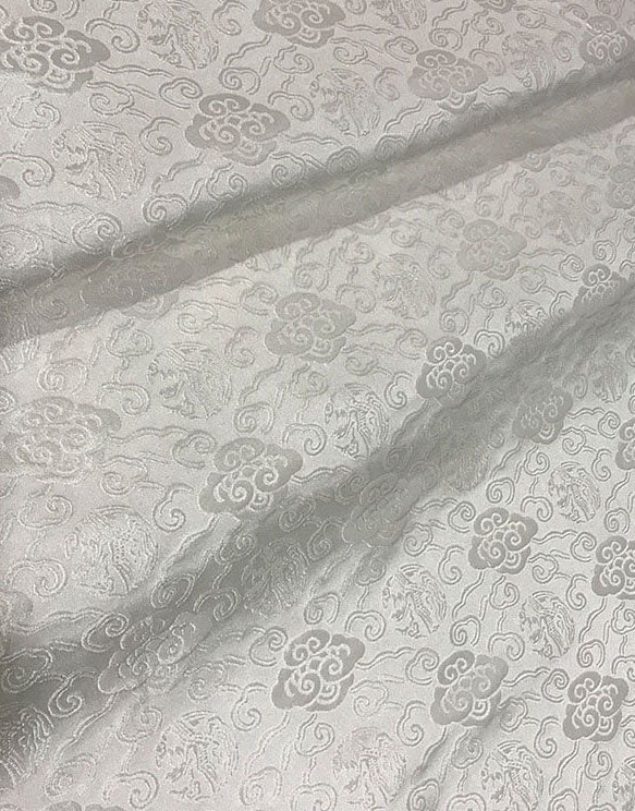 Cloud Brocade Fabric: Silk Rayon Jacquard, Costume Dress Material